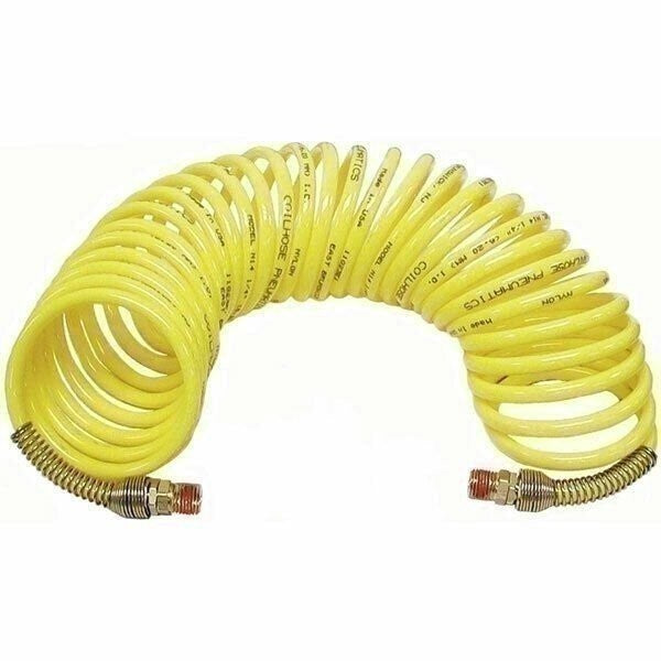 DURAFORCE Coilhose Pneumatics N38-254B 25ft 1/4" ID Air Hose with Swivel Ends Recoil