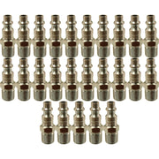 DURAFORCE Milton 727 1/4" MNPT M Style Plugs Pack of 25 - Air Tool Accessories
