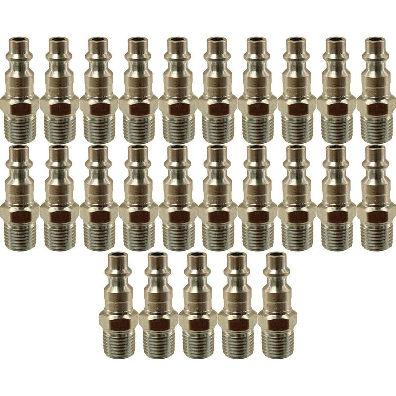 DURAFORCE Milton 727 1/4" MNPT M Style Plugs Pack of 25 - Air Tool Accessories