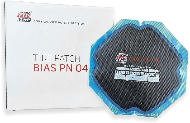 DURAFORCE REMA TIP TOP PN-4 Square Bias Ply Tire Repair Patch 5.75" 2-Ply Box of 10