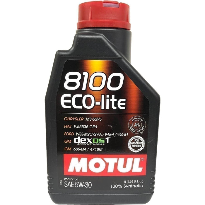DURAFORCE Motul 8100 Eco-Lite 5W30 Synthetic Motor Oil 1L - High Performance Engine Oil