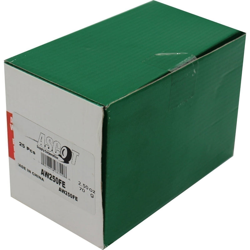 DURAFORCE Perfect Equipment AW250FE Steel Wheel Weights 2.5 oz Box of 25 Coated