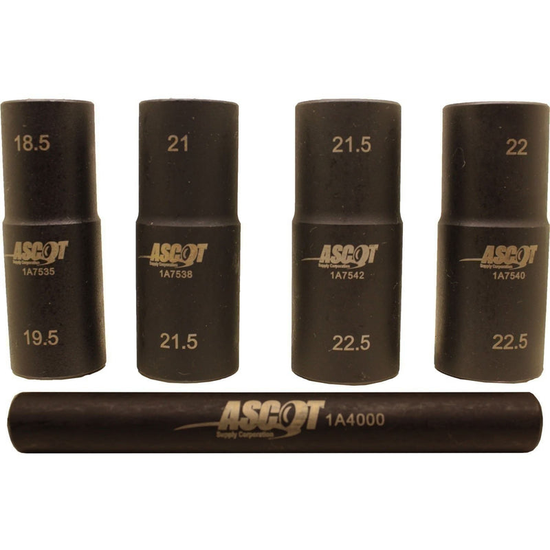 DURAFORCE Ascot 1/2" Drive Flip Socket Set 18.5-22.5mm 167-12051 Tool Kit