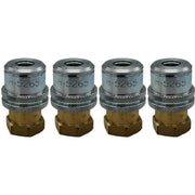 DURAFORCE Haltec H-5265 Lock-On Air Chuck 1/4" NPT Standard Bore Pack of 4