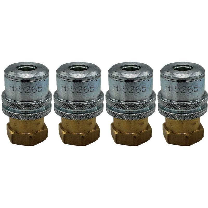 DURAFORCE Haltec H-5265 Lock-On Air Chuck 1/4" NPT Standard Bore Pack of 4