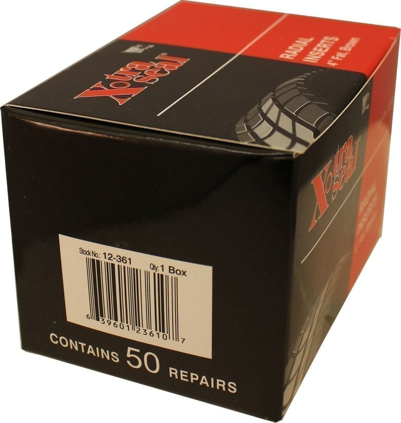 DURAFORCE Xtra Seal 12-361 Fat Brown 4" Tire Repair String Plugs Box of 50