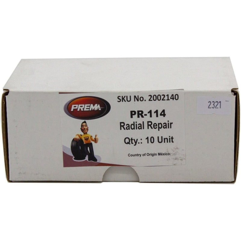 DURAFORCE Prema PR-114 Radial Tire Patch 3.25"x5.25" 1 Ply Box of 10 Patches