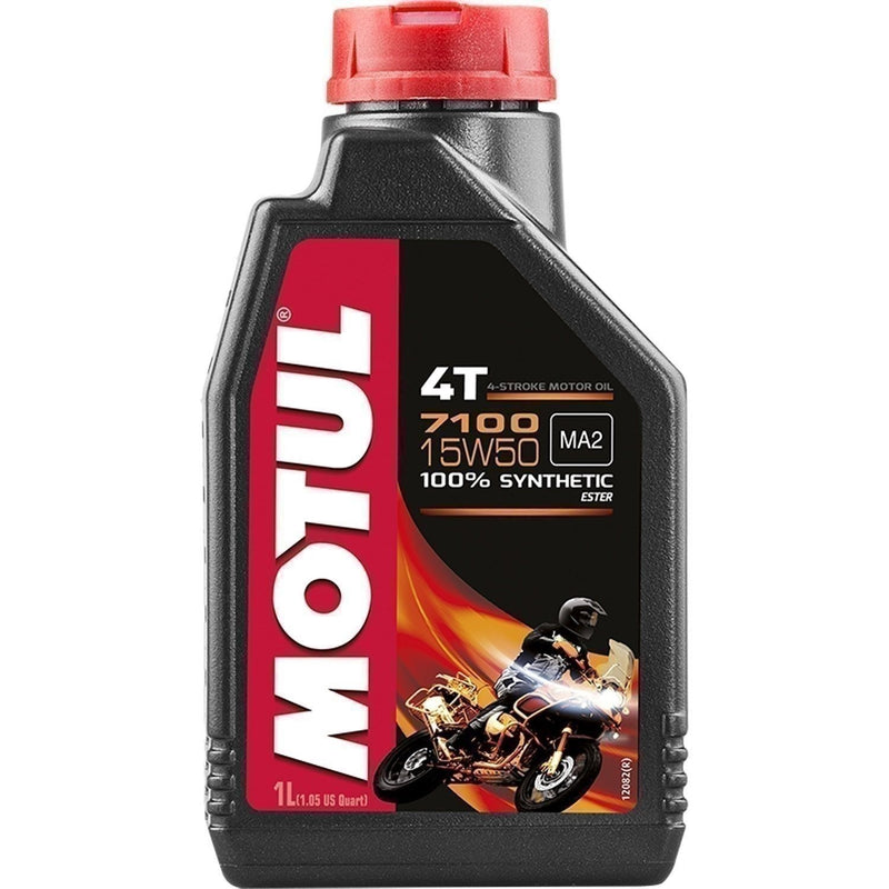 DURAFORCE Motul 7100 4T 15W50 Synthetic Motor Oil 1L - High Performance Motorcycle Oil