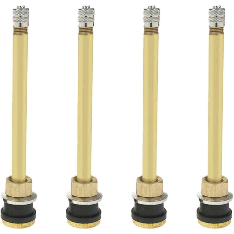 DURAFORCE TR574 5" Brass Tubeless Truck Tire Valve Stem Clamp-in Pack of 4