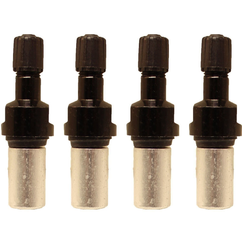 DURAFORCE Schrader 25083-4 Black Straight Valve Assembly 4-Pack for 33900 EZ Sensor