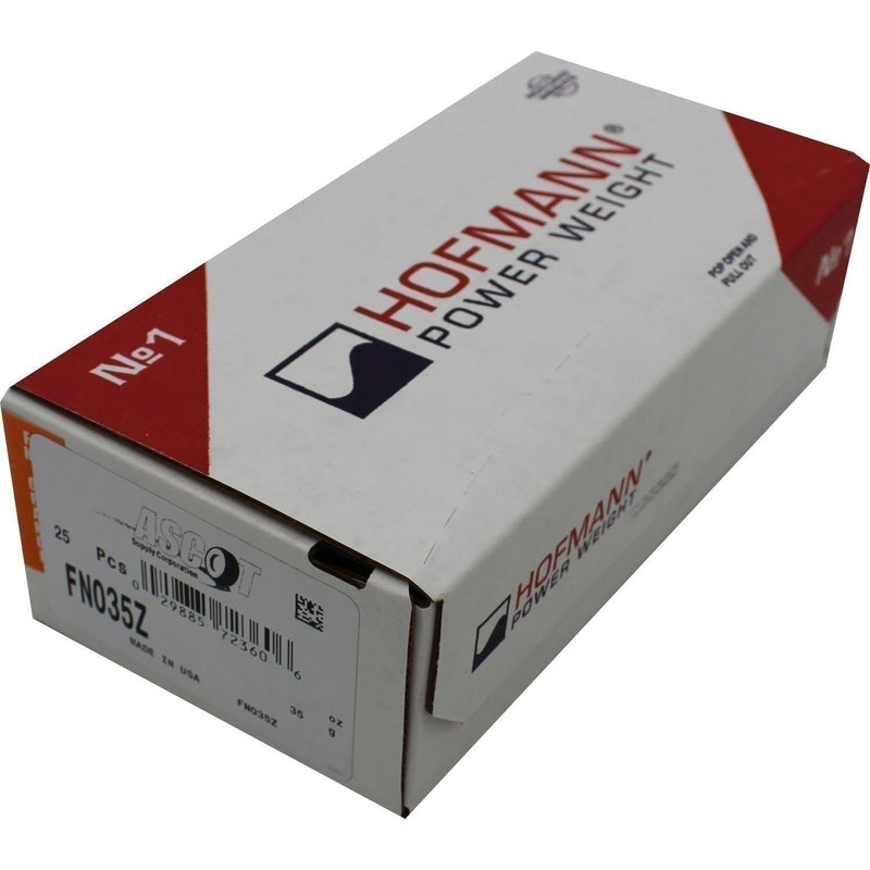 DURAFORCE Perfect Equipment FN035Z Coated Zinc Wheel Weights 35gm - 25 Pack Box