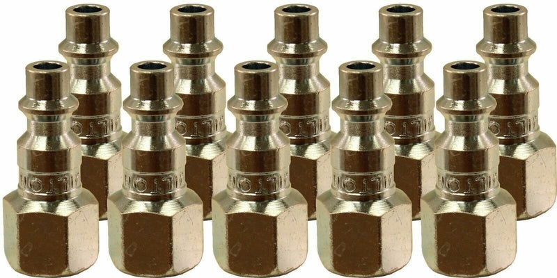DURAFORCE Milton 728 1/4" FNPT M Style Plugs Pack of 10 - Durable Air Fittings
