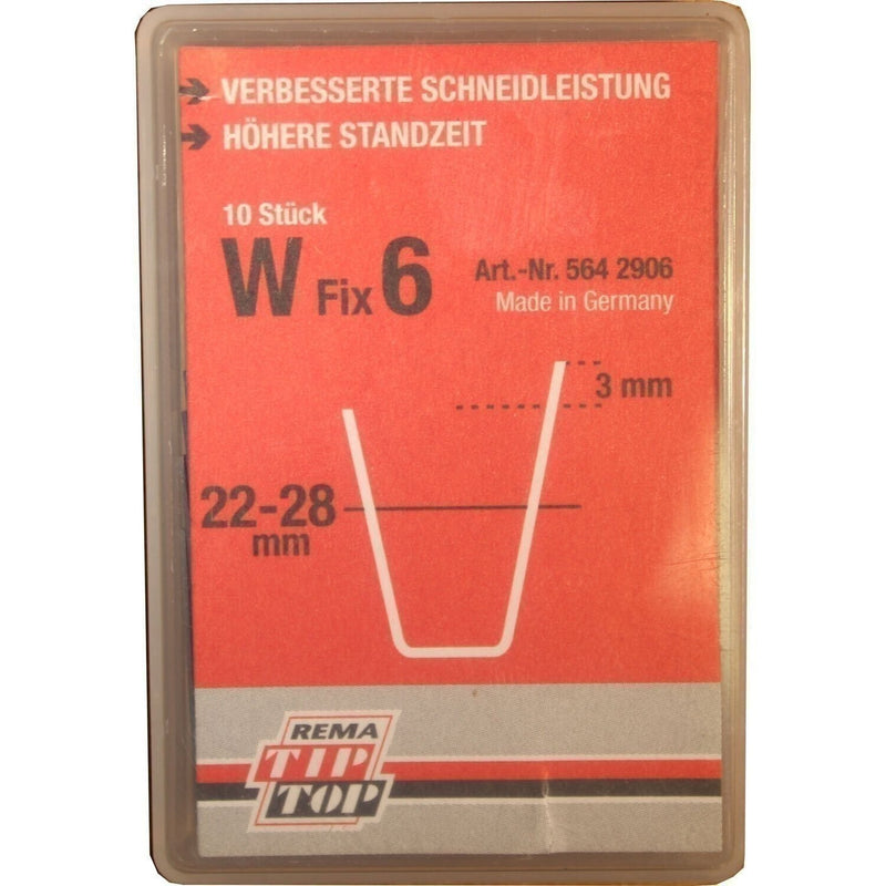 DURAFORCE REMA TIP TOP W-6 Tire Regroover Blades 22-28mm Pack of 10