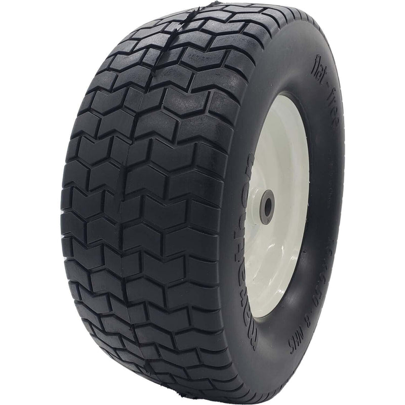 DURAFORCE Marathon 30454P 16x6.50-8 Flat Free Turf Tire on Rim 3" Centered Hub