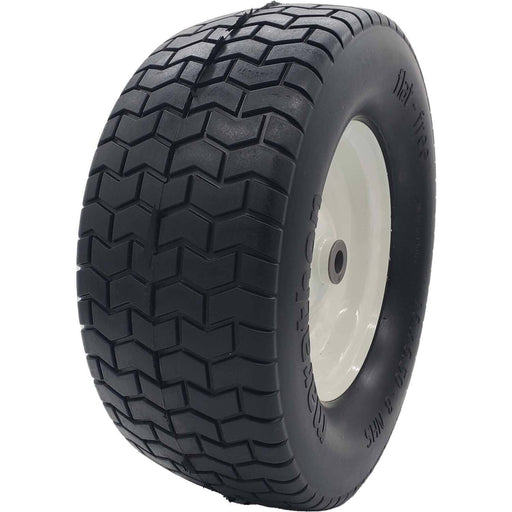DURAFORCE Marathon 30454P 16x6.50-8 Flat Free Turf Tire on Rim 3" Centered Hub