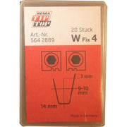 DURAFORCE REMA TIP TOP W-4 Tire Regroover Blades 9-10mm Pack of 20
