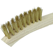 DURAFORCE Weiler 95014 8-3/4" x 1/2" Crimped Brass Wire Brush .005 Wire Durable Tool