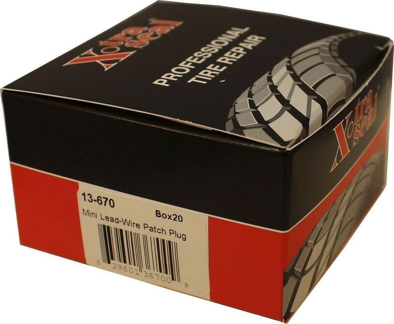 DURAFORCE Xtra Seal 13-670 1/8" Lead Wire Patch Plug 1" Box of 20 Combination