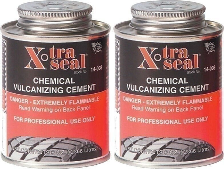 DURAFORCE Xtra Seal 14-008 Chemical Vulcanizing Cement 8oz, Pack of 2 - Rubber Repair