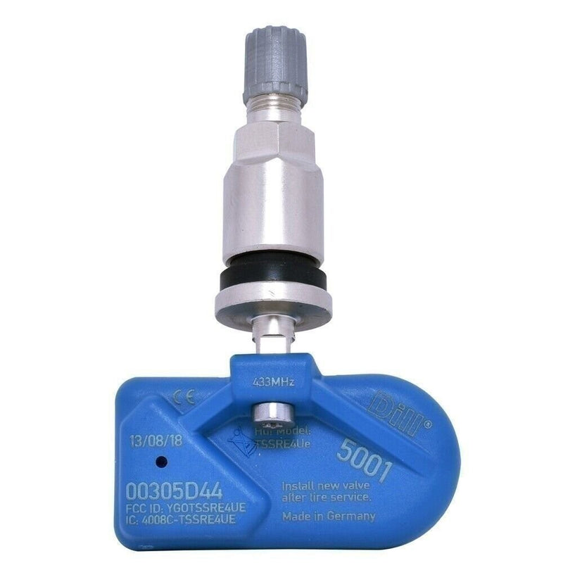 DURAFORCE Dill 5001 433MHz TPMS Sensor with Clamp-In Valve Stem for Tire Monitoring