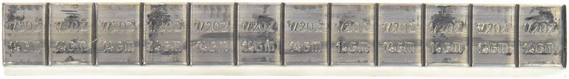 DURAFORCE Ascot 300360 Lead Tape 0.50oz Uncoated Adhesive - 360 Pieces Weight