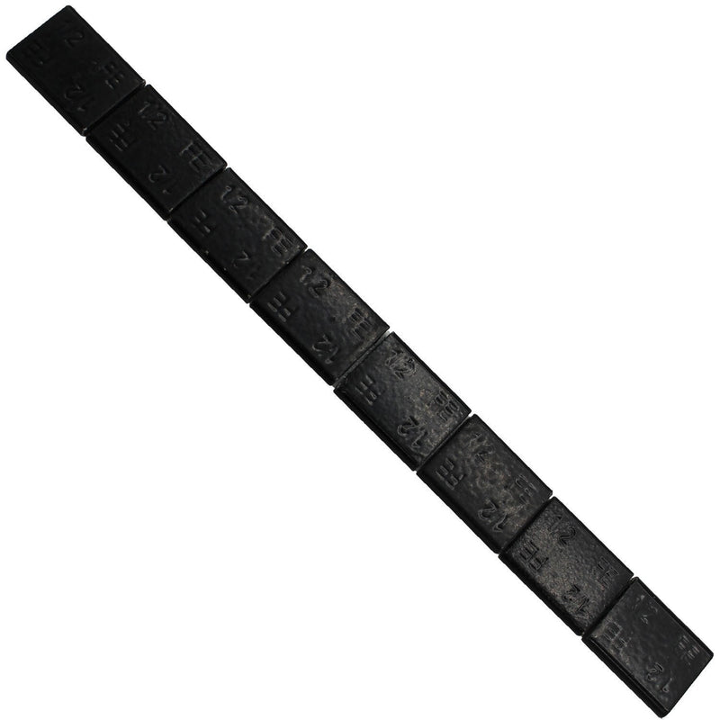 DURAFORCE Perfect Equipment 300224FEBLK Black Steel Adhesive Tape 0.50oz 28 Strips