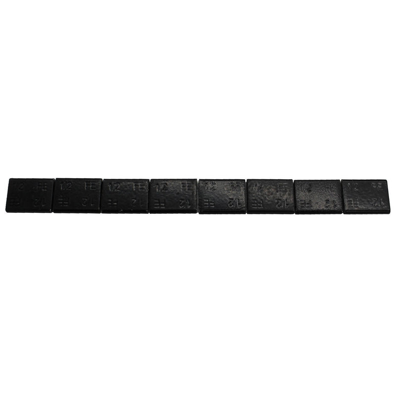DURAFORCE Perfect Equipment 300224FEBLK Black Steel Adhesive Tape 0.50oz 28 Strips