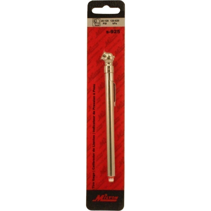 DURAFORCE Milton S-925 Pencil Tire Pressure Gauge 20-120 PSI Accurate Measurement