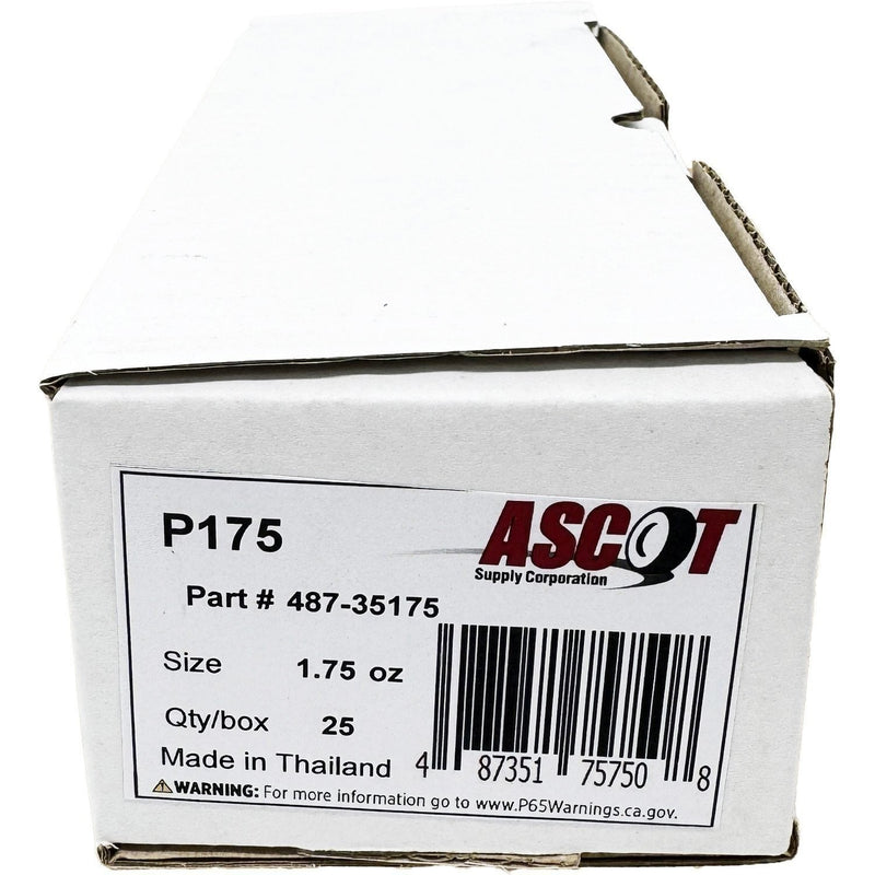 DURAFORCE Ascot P Style Uncoated Lead Clip-On Wheel Weights 1.75oz Box of 25