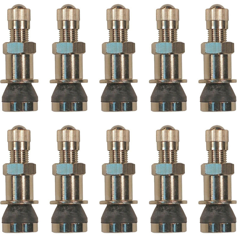DURAFORCE TR416CS 1-1/4" Clamp-In Tapered Grommet Valve Stem for .453-.625 Hole, 10 Pack