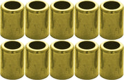 DURAFORCE Brass Hose Ferrule 3/8" ID Air & Water 10-Pack Durable 1" Length