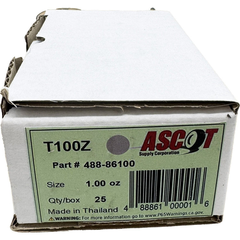 DURAFORCE Ascot T Style Coated Zinc Clip-On Wheel Weights 1oz - Box of 25