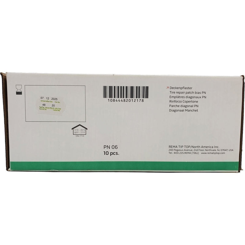 DURAFORCE REMA TIP TOP PN-6 9.25" Square Bias Ply Tire Repair Patch 6ply Box of 10