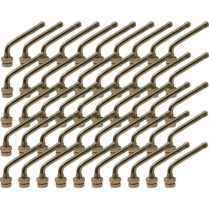 DURAFORCE TR545D 60° Bend Truck Valve Stem .98"x2.6" for Aluminum Wheels Pack of 50