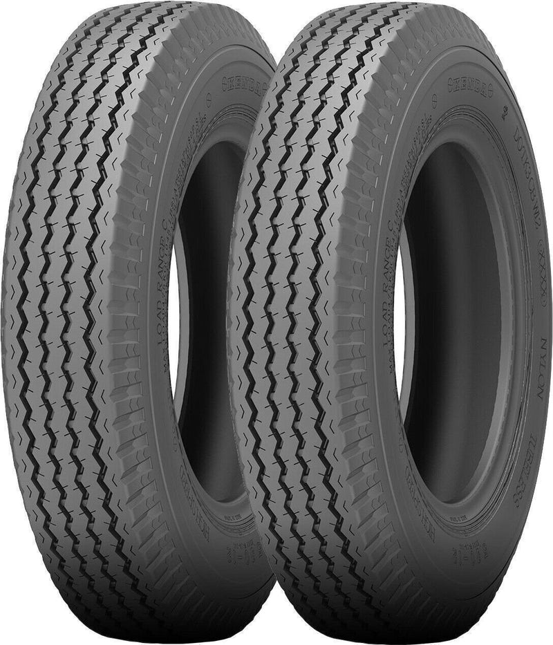 DURAFORCE Kenda Loadstar K353 Bias Trailer Tire 5.70-8 6Ply LRC Pack of 2