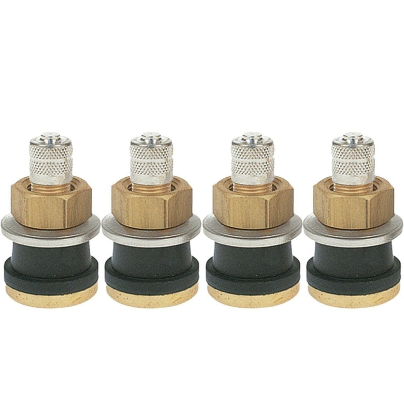 DURAFORCE TR575 Brass Clamp-In Tubeless Truck Tire Valve Stem 1-1/8" Pack of 4