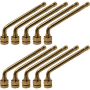 DURAFORCE TR547D Aluminum Truck Wheel Valve Stem 0.98"x3.78" 60° Bend Pack of 10