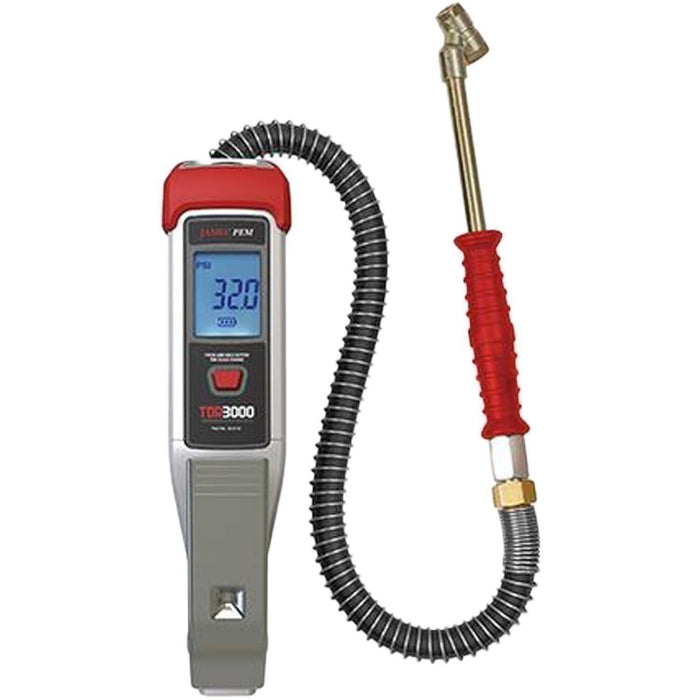 DURAFORCE Jamec Pem TDR3000 Digital Tire Inflator 0-174 PSI with 20" Hose & Dual Chuck