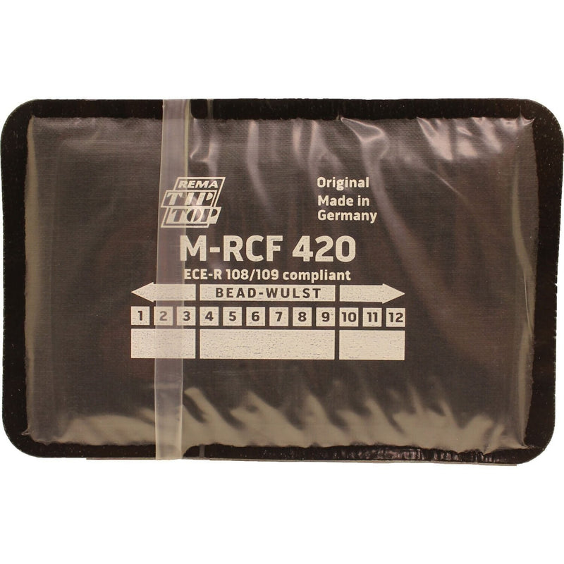 DURAFORCE REMA TIP TOP M-RCF 420 Radial Tire Repair Patch 124x80mm 1-Ply Box of 10