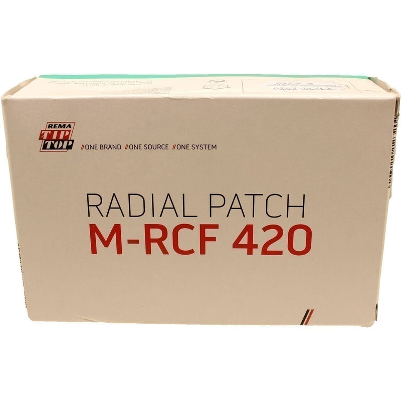 DURAFORCE REMA TIP TOP M-RCF 420 Radial Tire Repair Patch 124x80mm 1-Ply Box of 10