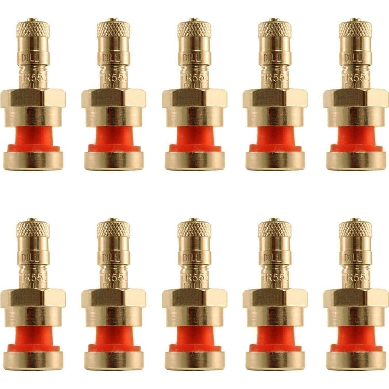 DURAFORCE TR552 1.26" Metric Aluminum Truck Wheel Valve Stem Pack of 10