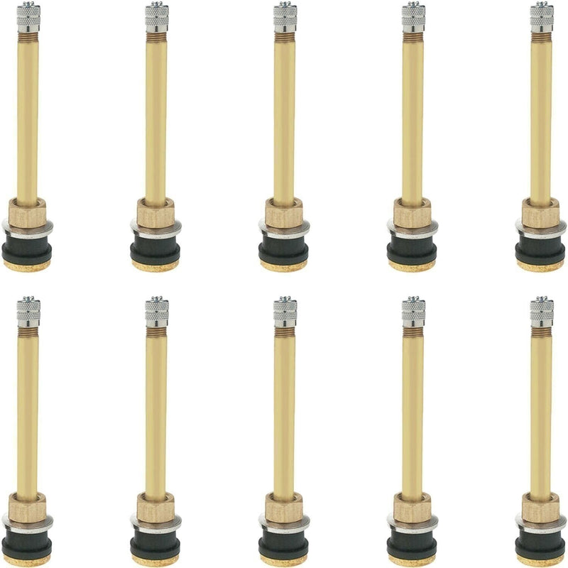 DURAFORCE TR572 3.75" Brass Tubeless Truck Tire Valve Stem Clamp Pack of 10
