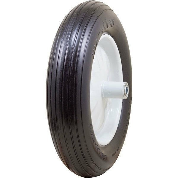DURAFORCE Marathon 4.80/4.00-8 Flat Free Ribbed Utility Wheelbarrow Tire 00001