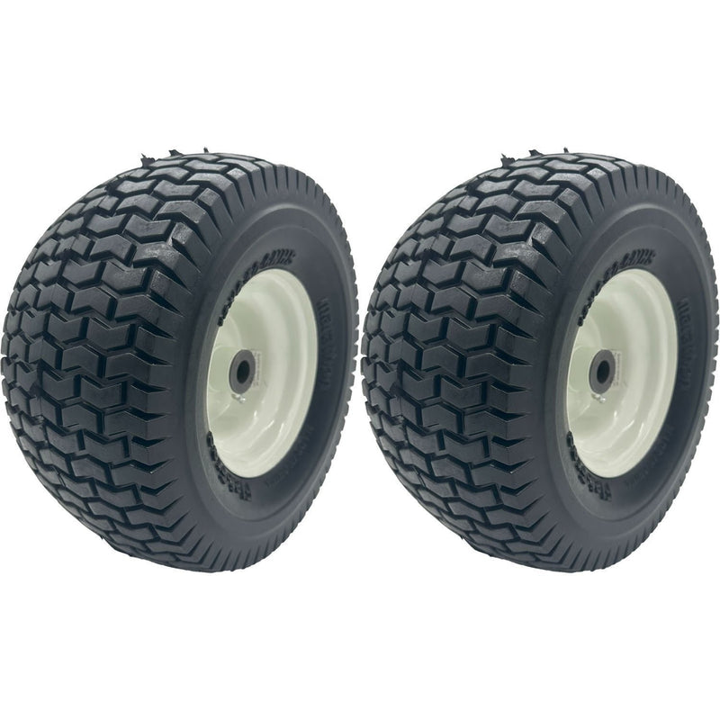 DURAFORCE Marathon 30226 Lawn Mower Tire on Rim 13x6.50-6 Flat Free Pack of 2