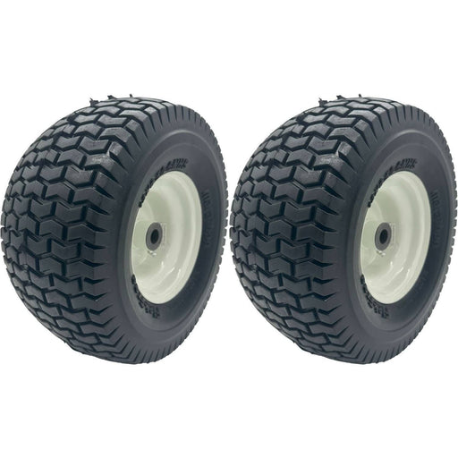 DURAFORCE Marathon 30226 Lawn Mower Tire on Rim 13x6.50-6 Flat Free Pack of 2