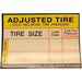DURAFORCE Autel Tire Pressure Stickers - Box of 100 Placard Value Labels