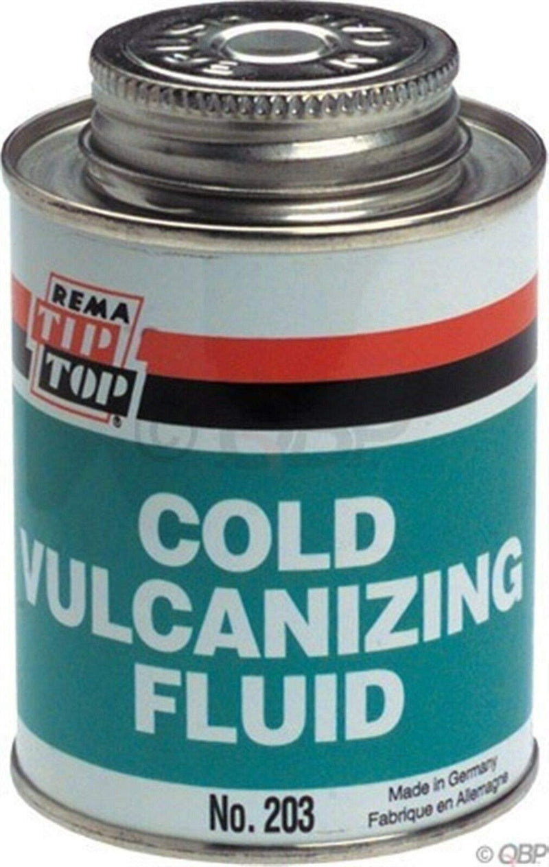 DURAFORCE REMA TIP TOP 203-F Cold Vulcanizing Fluid 8oz Brush Top Can Rubber Repair