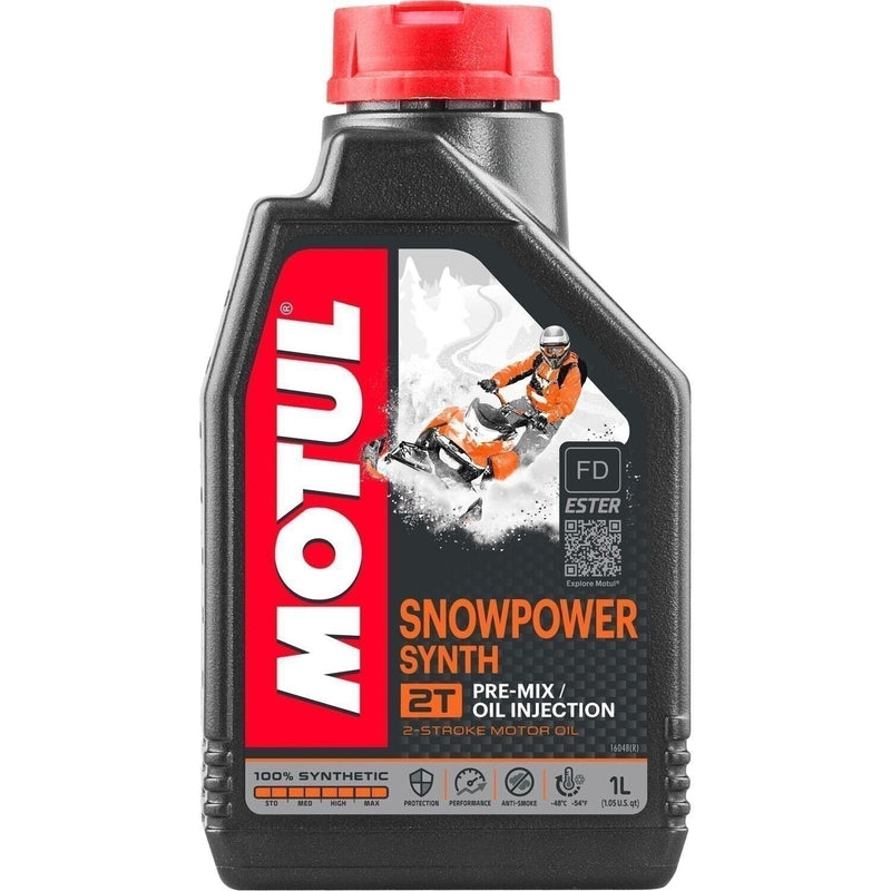 DURAFORCE Motul Snowpower 2T Synth Pre-Mix 2-Stroke Oil Injection Motor Oil 1L