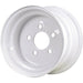 DURAFORCE 10x6 5 On 4.5 Steel Trailer Wheel White 900lb Load Capacity Durable