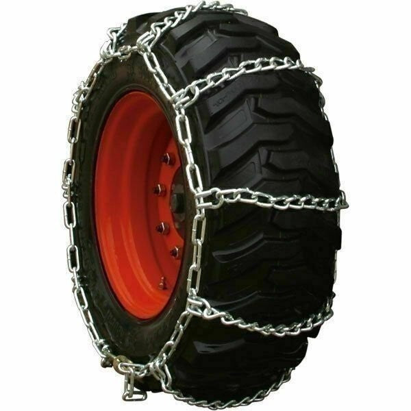 DURAFORCE Peerless 0342955 Wide Base Skid Steer 15"-16.5" Twist 4-Link Tire Chains